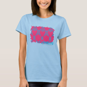 T-shirts Damask Aqua-Magenta 3
