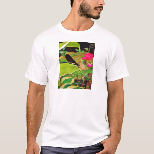 T-shirts Damselfly e Rosa (Frente)