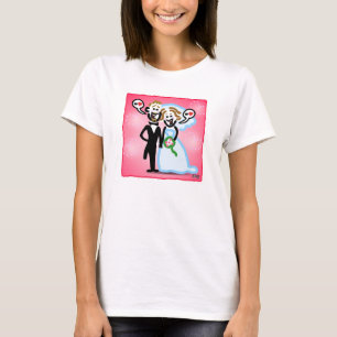 T-shirts Dan & casamento de Sonya