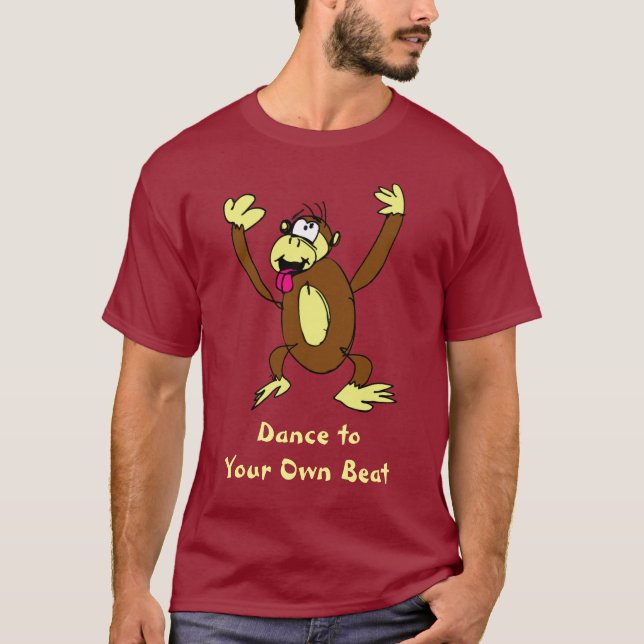 T-shirts Dança ao seus próprios macaco da batida (Frente)