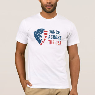 T-shirts dança através dos eua