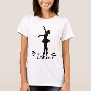 T-shirts Dança - Ballerina Silhouette