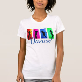 T-shirts Dança colorida das mulheres