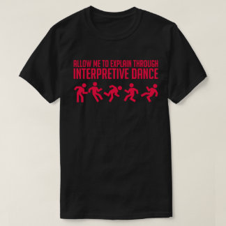T-shirts Dança interpretativo - T vibrante escuro
