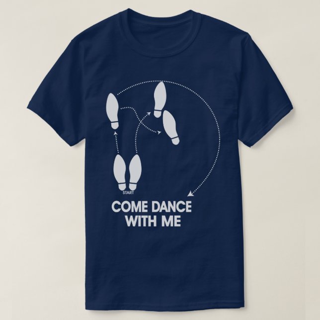 T-shirts Dança vinda comigo (Frente do Design)