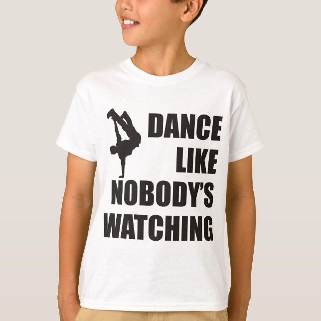 T-shirts Dançar como ninguém está assistindo (Frente)