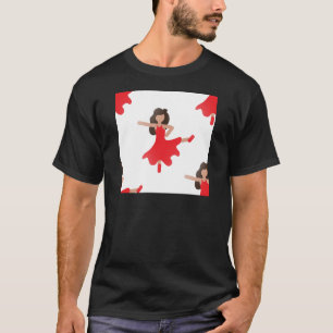 T-shirts dançarina emoji