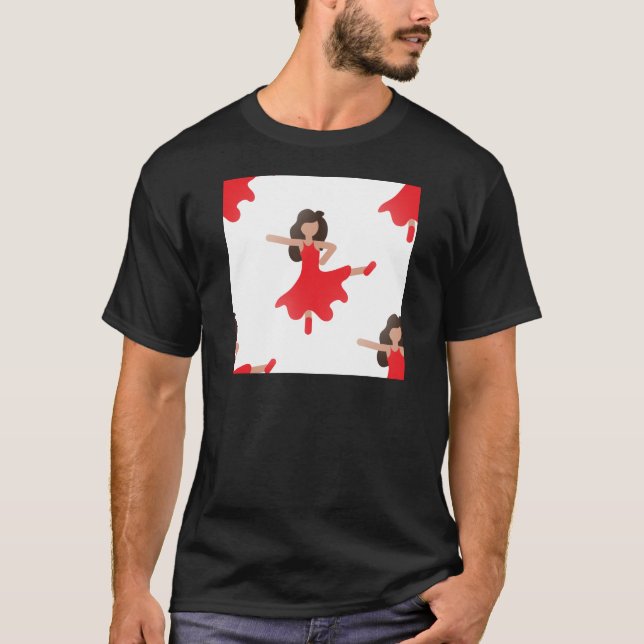 T-shirts dançarina emoji (Frente)