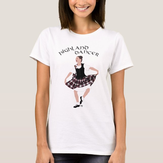 T-shirts Dançarino Country Escocês (Frente)