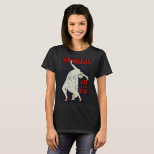 T-shirts Dançarino da música jazz, Nova Orleães,