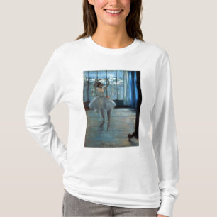 T-shirts Dançarino de Edgar Degas na frente de uma janel