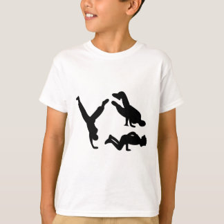 T-shirts dançarino do hip-hop