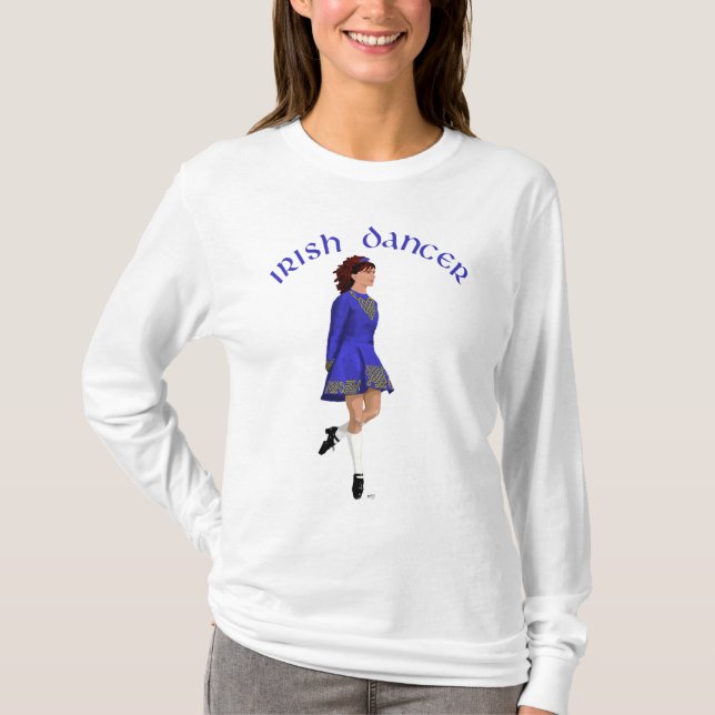 T-shirts Dançarino Irlandês - Azul (Frente)