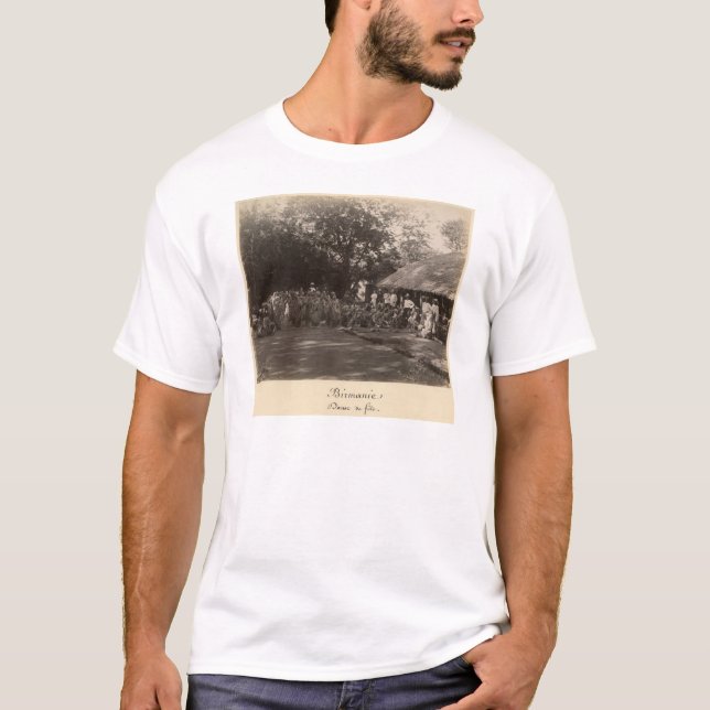 T-shirts Dançarinos Burmese que comemoram, Burma (Frente)