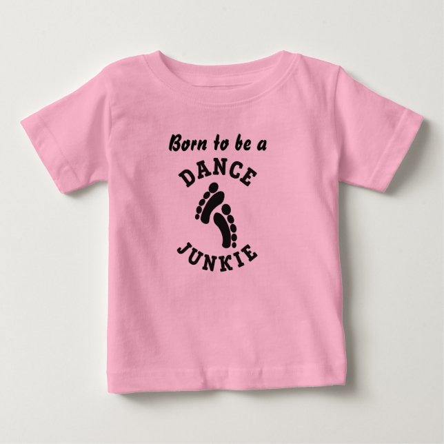 T-shirts Dance Junkie Toddler Ruffle Tee (Frente)