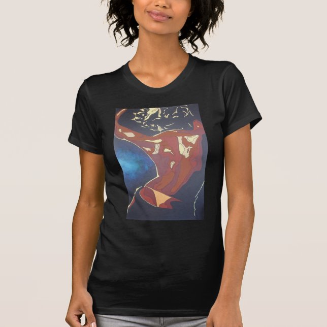 T-shirts DanceFloor Diva Summer Férias Abstrato Art (Frente)