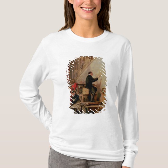 T-shirts Daniel Maclise que pinta sua pintura mural (Frente)