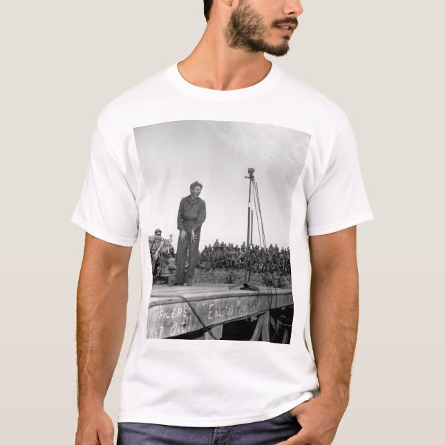 T-shirts Danny Kaye, imagem and_War do palco conhecido (Frente)