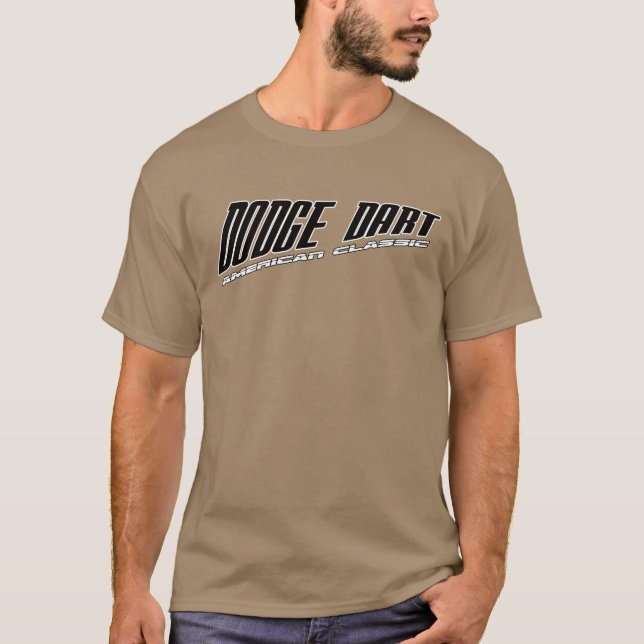 T-shirts Dardo de Dodge - clássico americano inclinado do (Frente)