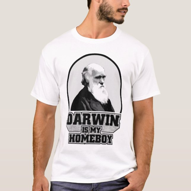 T-shirts Darwin é meu ficar em casa (Frente)