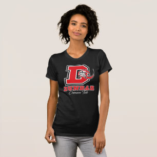 T-shirts Das mulheres carmesins da maré de Dunbar o t-shir