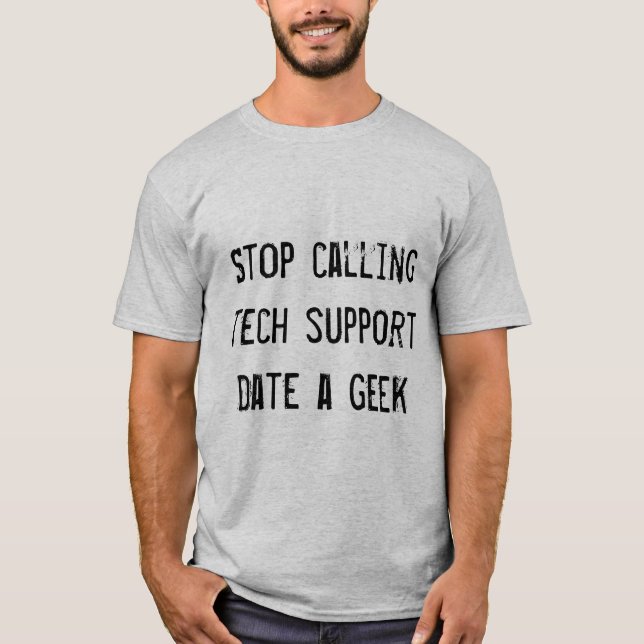 T-shirts Data de um geek (Frente)