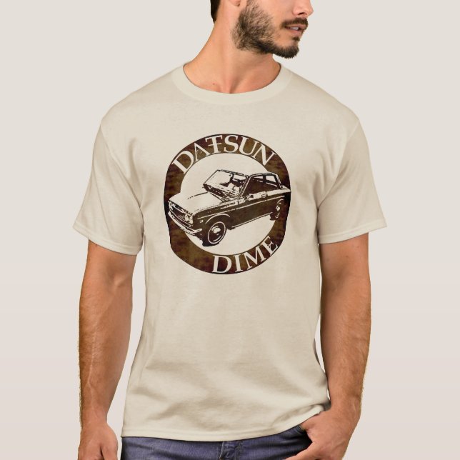 T-shirts Datsun cinco e moeda de dez centavos 1600 510 (Frente)