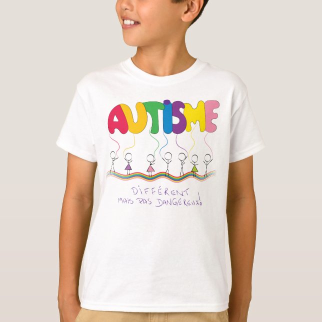 T-shirts D'autisme traitant de Chandail (Frente)