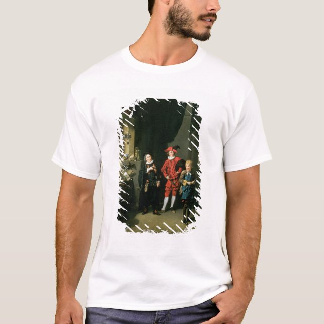 T-shirts David Garrick com William Burton e John (Frente)