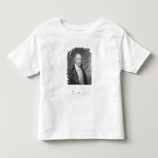 T-shirts David Ramsay, gravado por James Barton Longacre (1 (Frente)