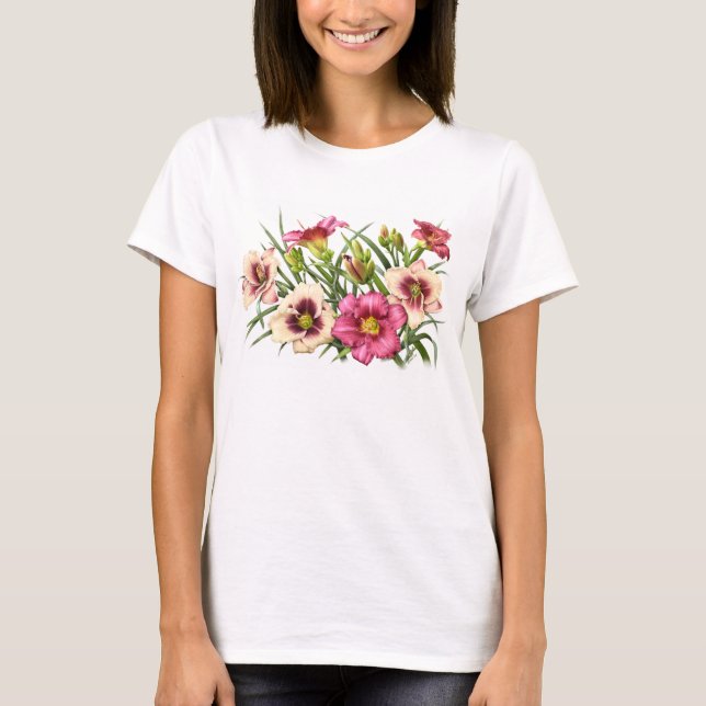T-shirts Daylily Buquê Rubies (Frente)