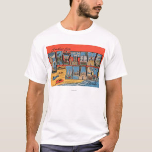 T-shirts Daytona Beach, Florida - grandes cenas da letra