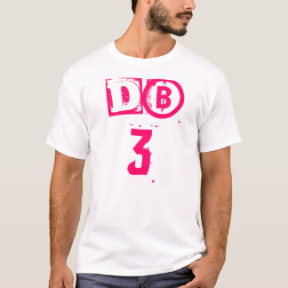 T-shirts dB3 - rosa quente no preto