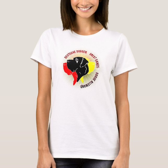 T-shirts DD - Em cores alemãs (Frente)