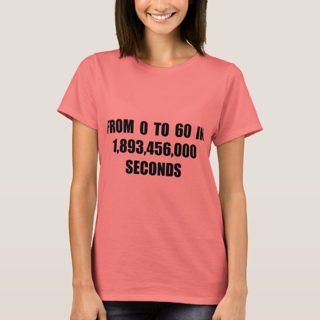 T-shirts De 0 a 60 em segundos (Frente)