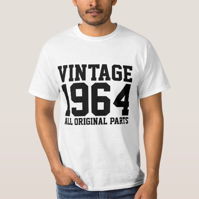 T-shirts DE 1964 VINTAGE BIRTHDAY (Frente)