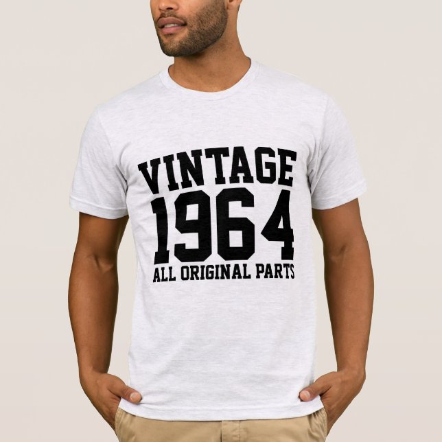 T-shirts DE 1964 VINTAGE BIRTHDAY (Frente)