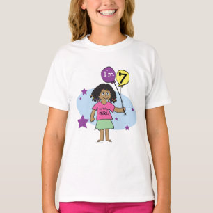 T-shirts de 7 de aniversário