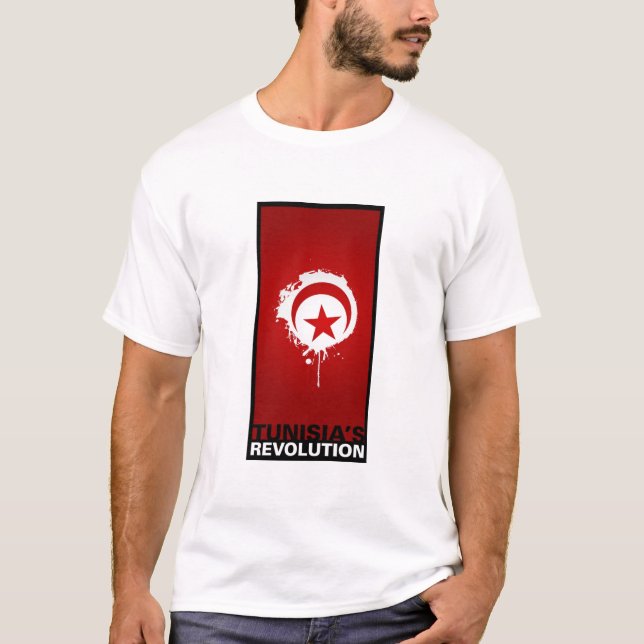 T-shirts De "A revolução Tunísia " (Frente)