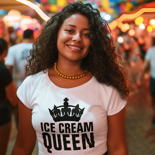 T-SHIRTS de aniversário da sorvete RAINHA