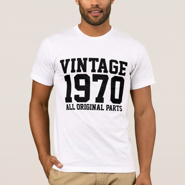 T-shirts DE ANIVERSÁRIO DE 1970 (Frente)