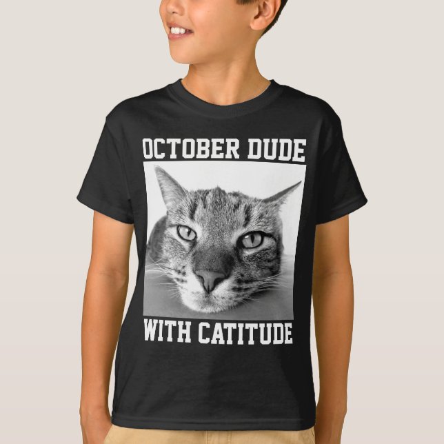 T-shirts DE ANIVERSÁRIO DE OUTUBRO Caras (Frente)