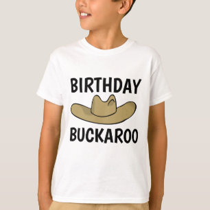 T-Shirts DE ANIVERSÁRIO ENGRAÇADAS DO MENINO, BUCK