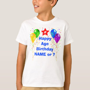 T-Shirts de Aniversário Personalizadas para Menin