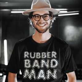 T-SHIRTS DE BANDA DE BORRACHA DOS HOMENS