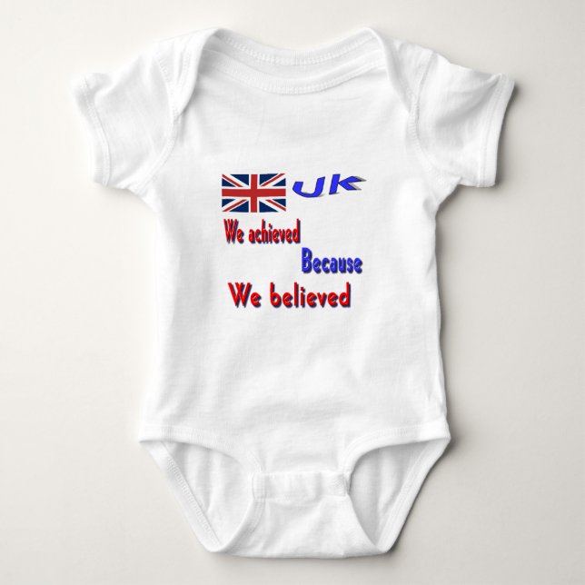 t-shirts de bebês do reino unido (Frente)