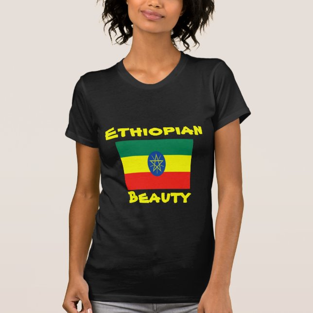 t-shirts de beleza etíope (Frente)