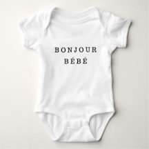 De "Bodysuit do bebê do jérsei Bonjour Bébé"