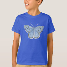 T-Shirts de Borboleta Azul Grande