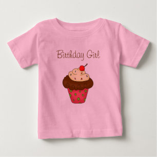 T-shirts De "camisa do cupcake t do aniversário do prêmio